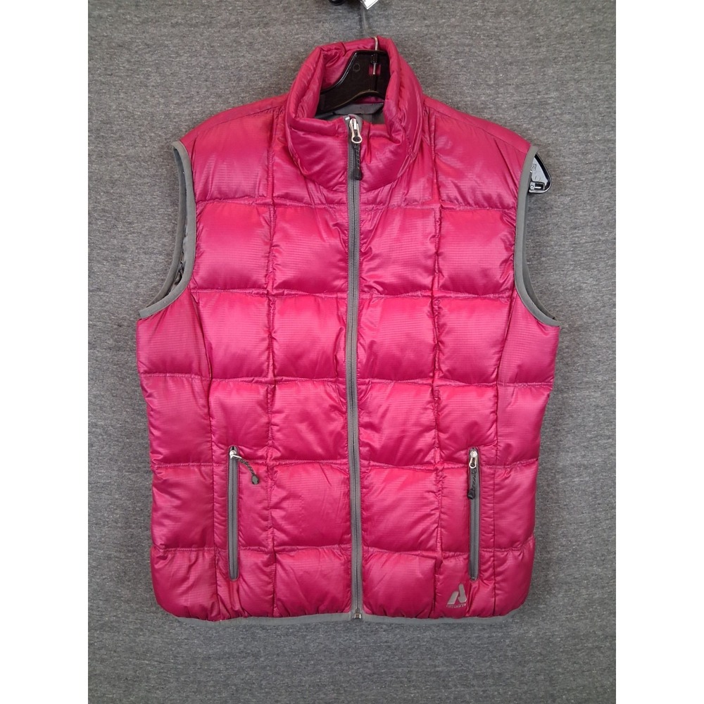 Eddie Bauer Whittaker Womens Jacket Large Pink Goose Down First Ascent Vest‎